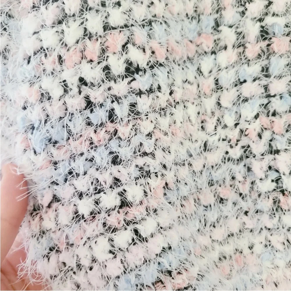 Made With Love Multi Color Fuzzy Sweater Sz M - Picture 5 of 5